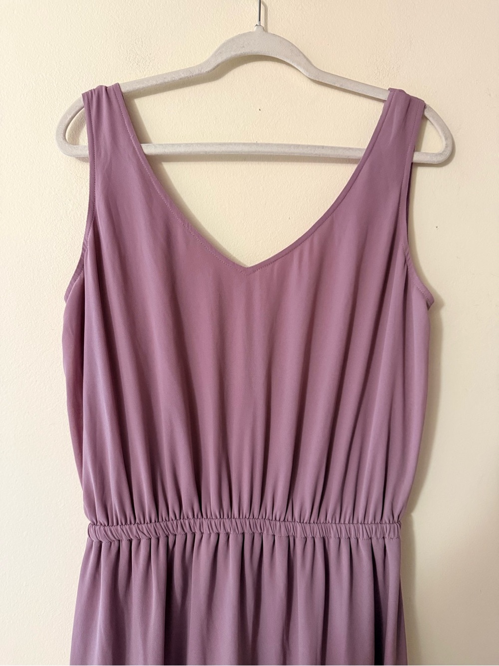 Show Me Your MuMu Lavender Sleeveless V‑Neck Lined Maxi Dress, size XXL - Picture 3 of 7